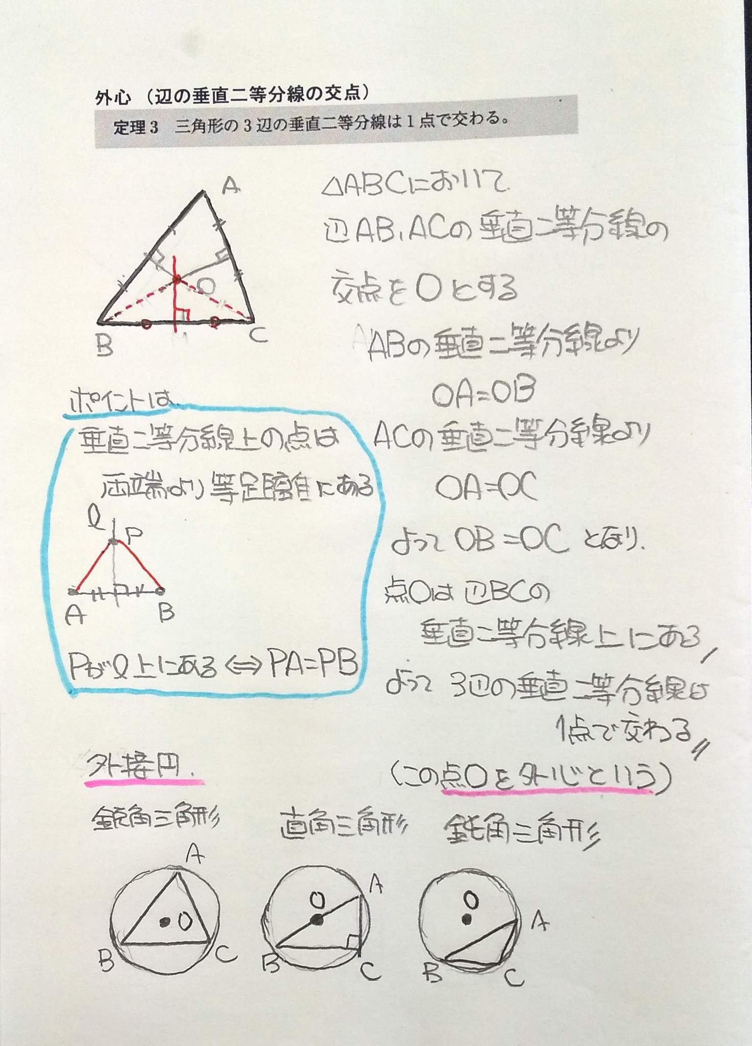原田 浩明 Sサクシード054 定理の証明 辺の垂直二等分線 外心 角の二等分線 内心 高校 数学 １年 数学a 図形の性質 定理 T Co 5c6g1mhlp9 Twitter