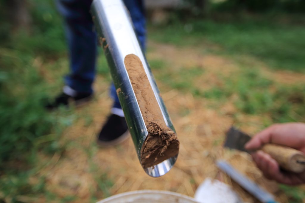 Collected soil samples yesterday, we are going to use high throughput analysis to map the soil microbes