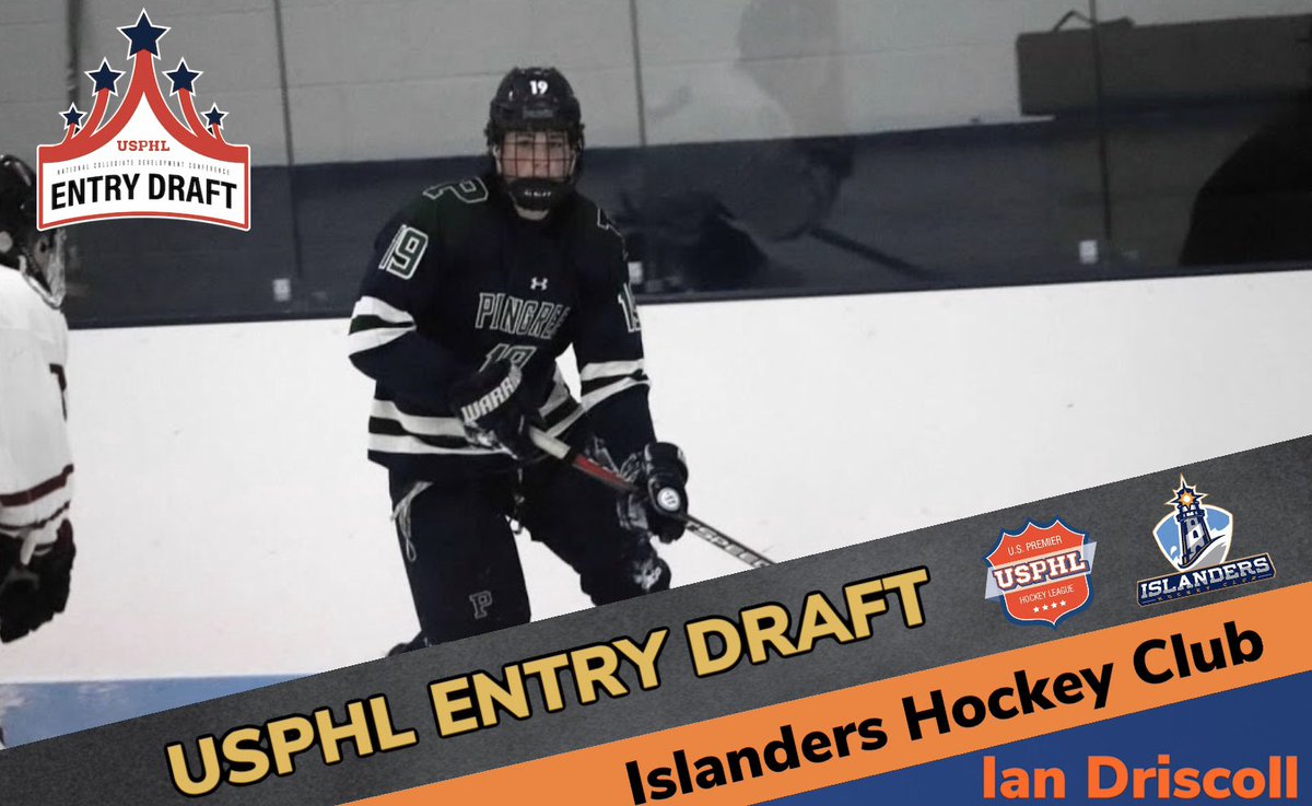 islandershc's tweet photo. The Islanders Hockey Club is proud to announce the selection of Ian Driscoll
(@iandriscoll19) in today’s @USPHL NCDC Entry Draft! 
#GoIHC https://t.co/92vXhjsIbr