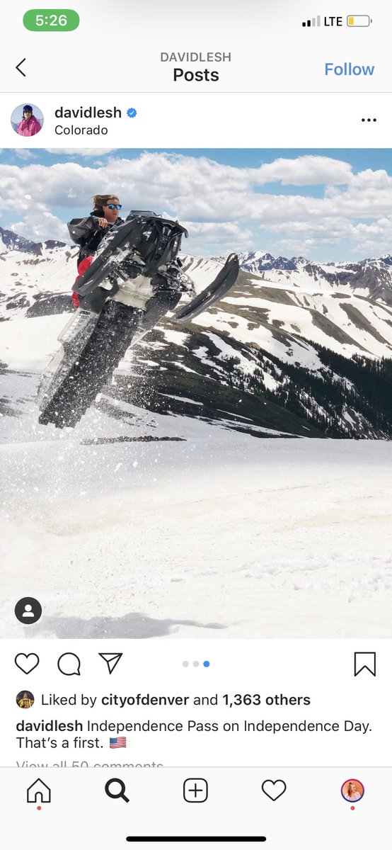 Part 1/? David Lesh illegally snowmobiling on a fragile ecosystem. (Surprise surprise another wealthy white man who thinks he can do whatever he wants to the environment!)  https://www.vaildaily.com/news/feds...