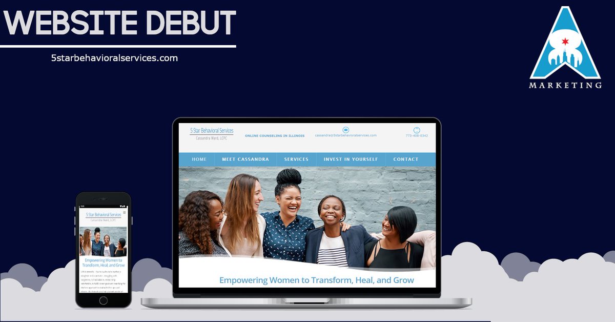 Allevi8_Mktg's tweet photo. We are proud to debut https://t.co/XOmHp4UhdN 🌐 🌐 🌐

5 Star Behavioral Services provides online counseling in Illinois empowering women to transform, heal &amp; grow. ♀️💪📈

#grow #webdesign #smallbusiness #marketing #digitalmarketing https://t.co/ayxtTEQfpC