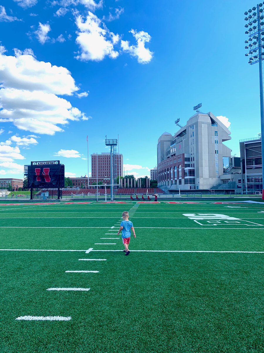 Summer workouts. 

Good view courtesy @HuskerFBNation