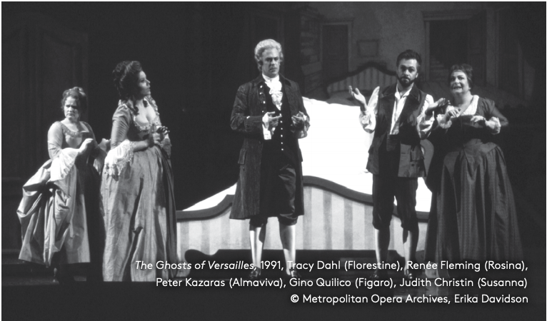 UCLAalpert's tweet photo. @MetOpera will stream John Corigliano and William Hoffman’s THE GHOSTS OF VERSAILLES from its 1991-92 world premiere production for free. The production features UCLA Alpert's own @PeterKazaras! Watch June 11 at 4:30 PM PDT - June 12 at 3:30 p.m. PDT - https://t.co/wH3Kgw7l0C. https://t.co/iFpSEKVC0q
