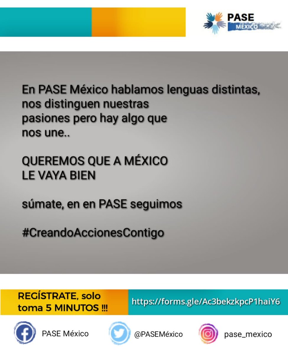 #CreandoAccionesContigo