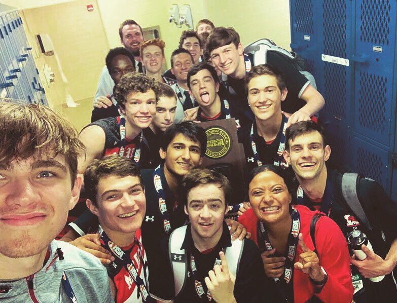 RedHawkVB's tweet photo. The Marist 2019 IHSA Boys 🏐🏐State Champs named the 3rd best HS teamlf ALL TIME by PrepVolleyball 😳🏆😤 #ProgramEra 💯 #WhosNext 👀 https://t.co/gF8OdDBq9W