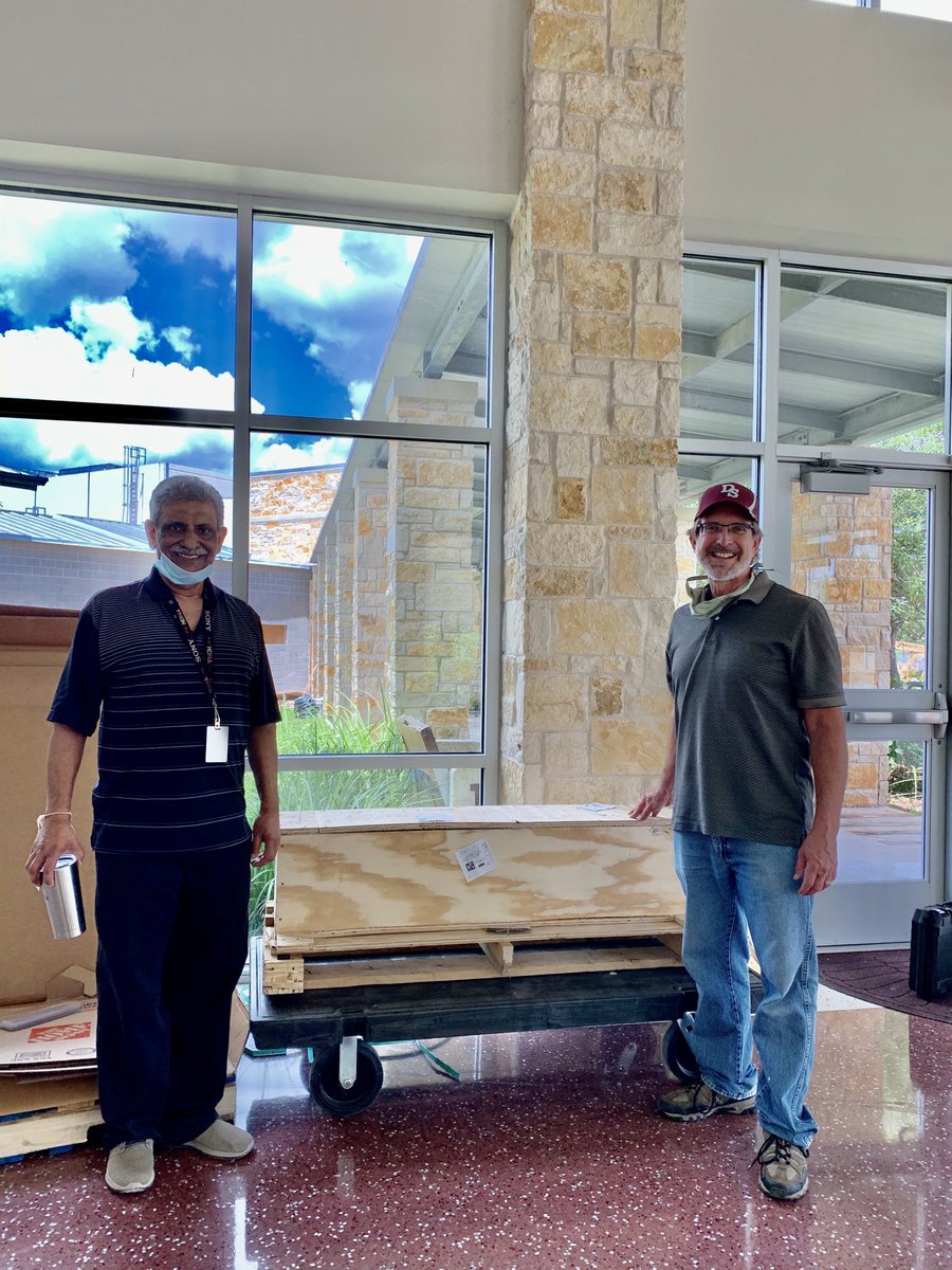 dshsengineering's tweet photo. Tiger Engineers rise to the challenge of an international effort to manufacture around 4000 face shields for the Puerto Rico Rise Up initiative.  Great team work and cooperation.  #coronavirus #3Dc19 #STEM #Engineering #IamDSISD https://t.co/bf6a9nbzJU