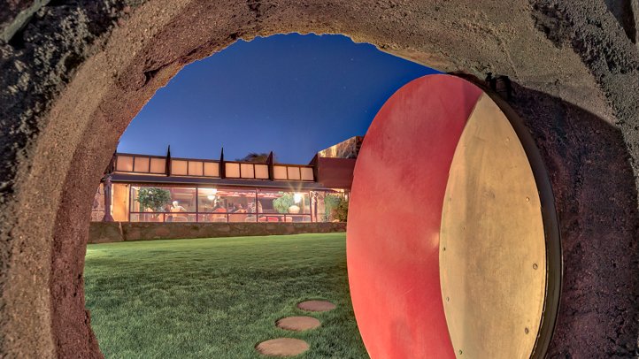 Tune in tomorrow, Thursday, at 1 p.m. EDT for another #WrightVirtualVisits video. This week, we are very excited to partner with <a href="/WrightTaliesin/">Frank Lloyd Wright Foundation</a>! Jeff Goodman will share what's on the other side of the iconic moon gate, captured here beautifully by <a href="/AndrewPielage/">Andrew Pielage</a>.