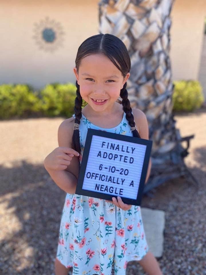 And our long journey has finally come to adoption day.  Everyone meet Sara Belle Neagle!  Adoption Day was not text books but it’s a great day to finally officially introduce Belle to the Neagle family!
