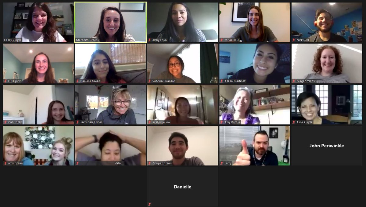 PeriwinkleFound's tweet photo. Here is a sneak peek ๐ of just a few of the volunteers who will be facilitating the upcoming week of fun and connection for our 60 Virtual Periwinkle Day Campers! We are so thankful for these dedicated individuals! #PeriwinkleGoesVirtual #CommunityofHealing https://t.co/xhoWmKbKAv