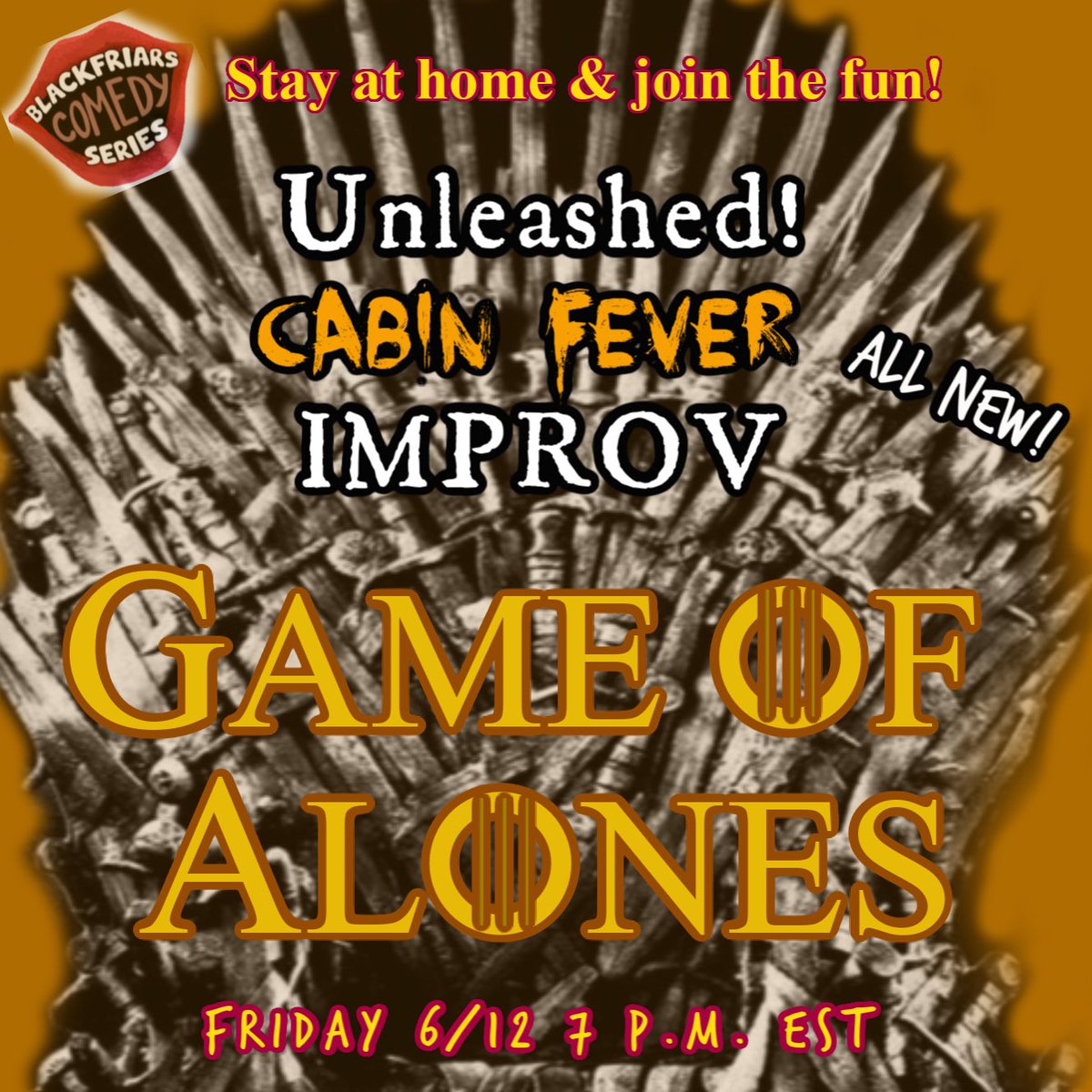 Blackfriars Theatre (@bfriars) on Twitter photo It’s time for an all new improv-from-our-homes party with <a href="/UnleashedImprov/">Unleashed Improv</a> and we want you to come! Who will be on the Porcelain Throne? Who has the worst dragon breath? Find out Friday, June 12 at 7pm.
Register: blackfriars.org/blackfriars-co… It’s time for an all new improv-from-our-homes party with <a href="/UnleashedImprov/">Unleashed Improv</a> and we want you to come! Who will be on the Porcelain Throne? Who has the worst dragon breath? Find out Friday, June 12 at 7pm.
Register: blackfriars.org/blackfriars-co…