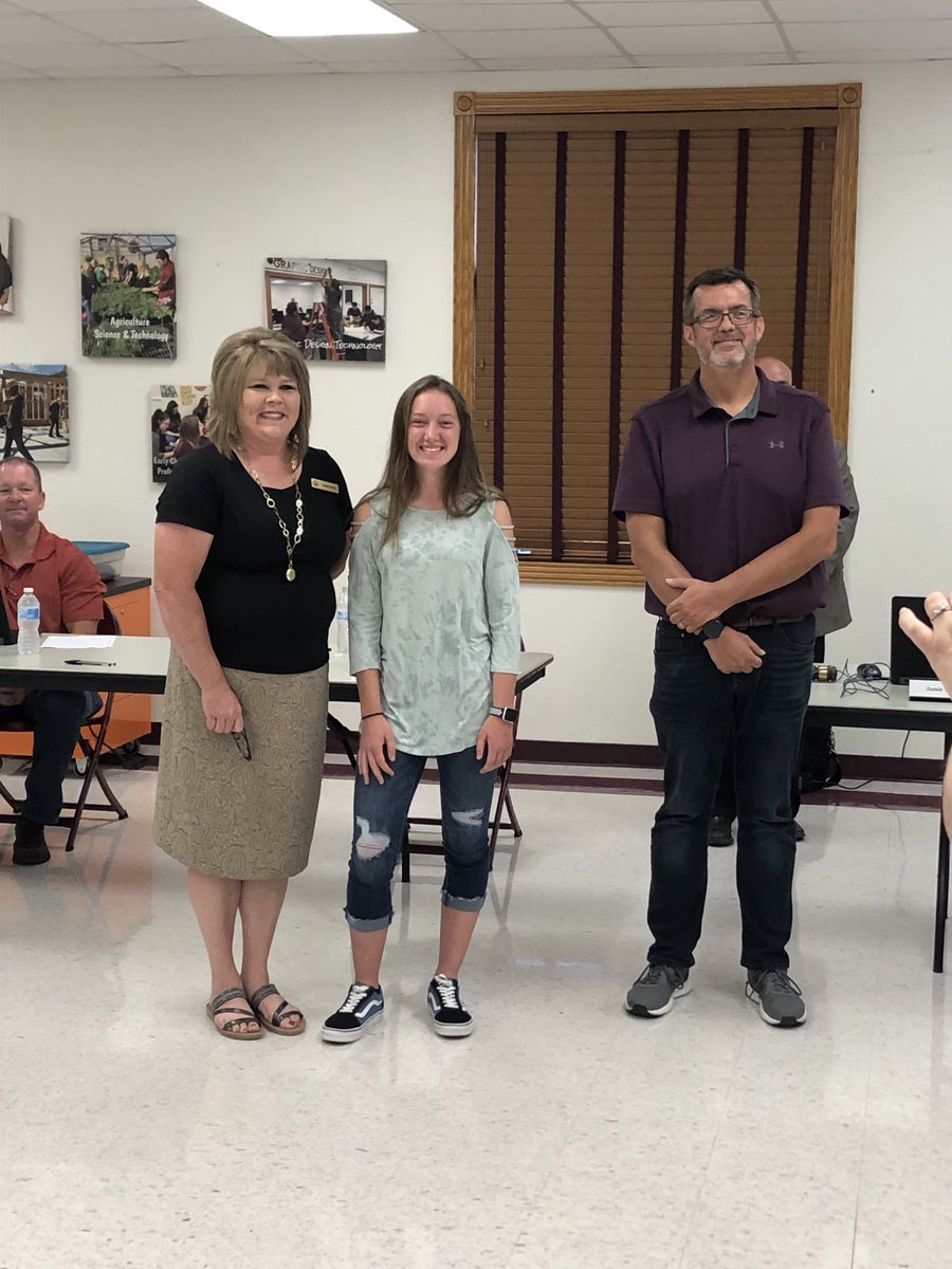 Congratulations to Courtney Wright for being honored tonight by the Board of Education for being named the Southeast Missourian Girls Cross Country Runner of the Year!!!