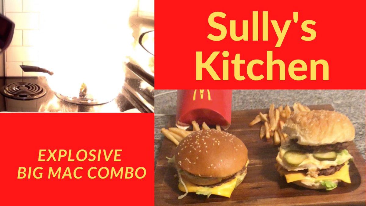 Sully_Kitchen's tweet image. Check out this week’s episode where I make a Big Mac combo at home. Also, you’ll learn about grease fires! 🔥 

youtu.be/lo-L2LkkpDA
