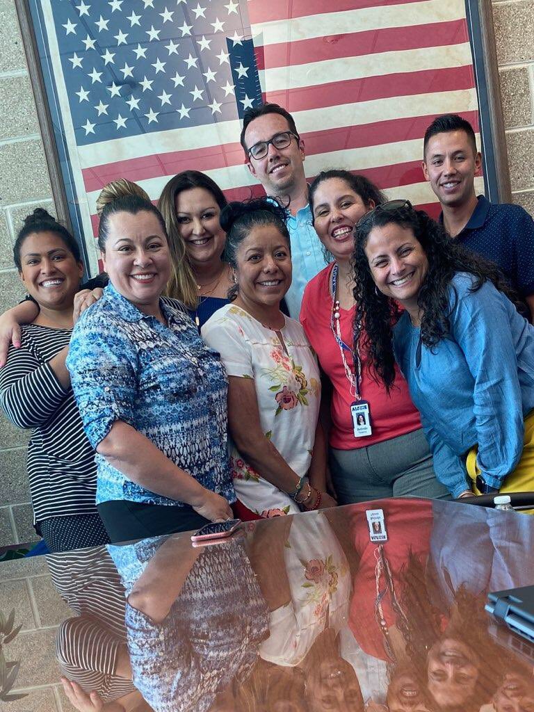 btalonia's tweet photo. Our first formal year as an affinity group “Entre Amigos” in @alpineschools , where we have learned, cried and laughed, ate and then laughed some more. 
Two doctorates done; three in progress and more to come! 
#LatinoEducators #WeareSocialDistancing #Educated https://t.co/G0Nnieg8BF