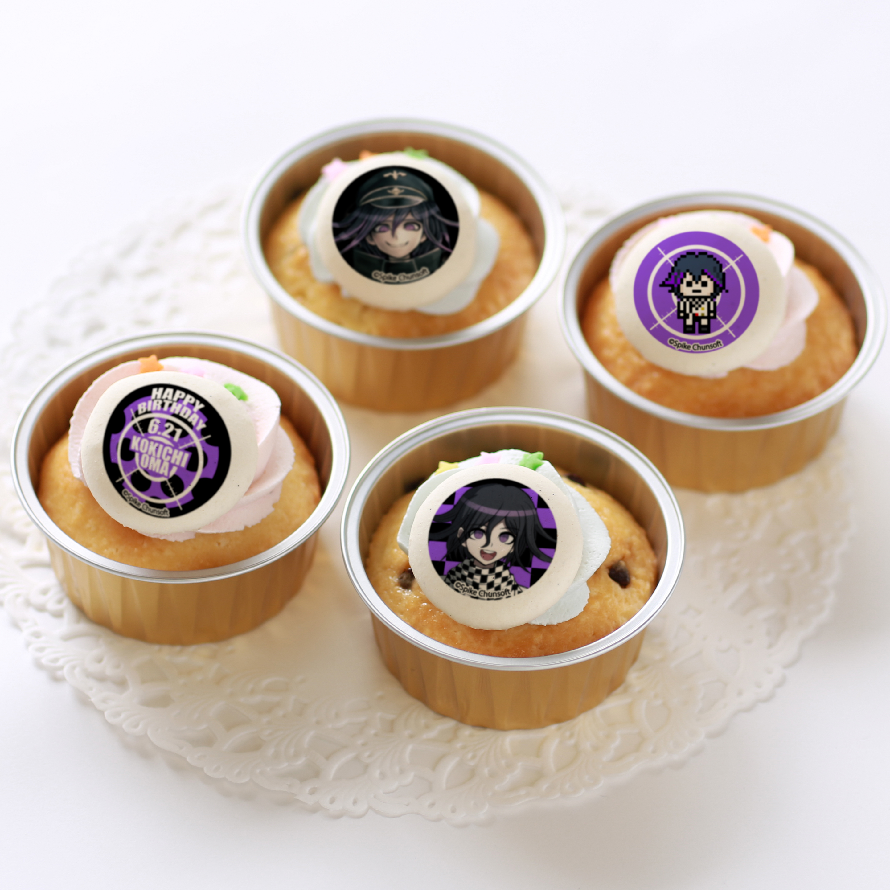 ダンガンロンパ プリロール バースデー ハート型缶バッジ 王馬小吉 バースデープリケーキ2024（王馬小吉）【特典缶バッジ付き