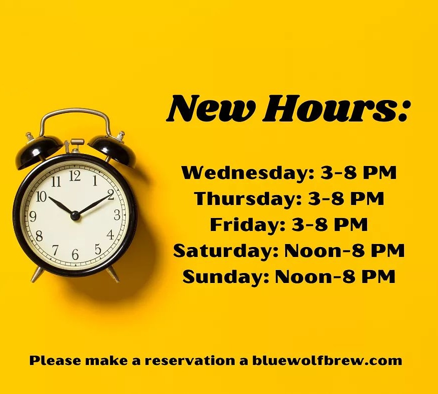 BlueWolfBrew's tweet photo. Welcome back everyone! Come enjoy our parking lot patio or as a special treat you can now come back inside. Let's celebrate with great beers and new hours.
#bluewolfbrewing #wearebrooklynpark #thankswalz #drinkMN #supportMN https://t.co/BvhYeEMw9I