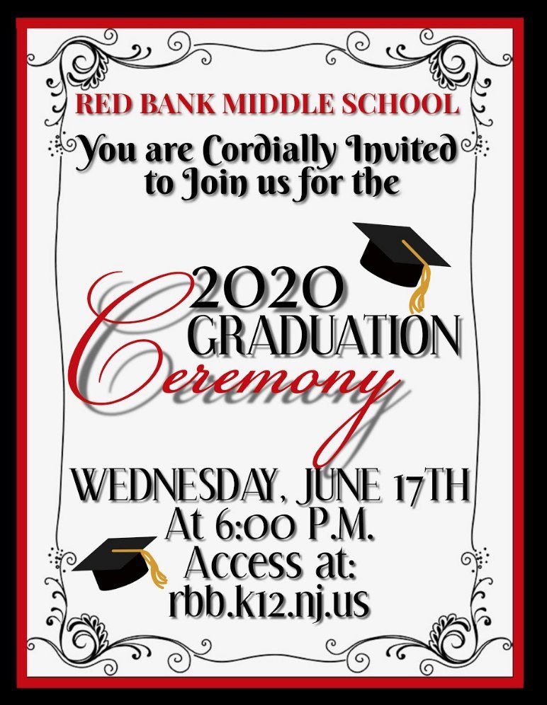 Red Bank Middle (@rbmsrockets) on Twitter photo This will certainly be a special night for a very talented group of 8th graders! #RBMSCLASSOF2020 <a href="/RedBankSup/">Dr. Jared Rumage</a> <a href="/DreamBigRB/">Luigi Laugelli</a> <a href="/RbmsVp/">VP_Harrington🚀RBMS🚀</a> This will certainly be a special night for a very talented group of 8th graders! #RBMSCLASSOF2020 <a href="/RedBankSup/">Dr. Jared Rumage</a> <a href="/DreamBigRB/">Luigi Laugelli</a> <a href="/RbmsVp/">VP_Harrington🚀RBMS🚀</a>