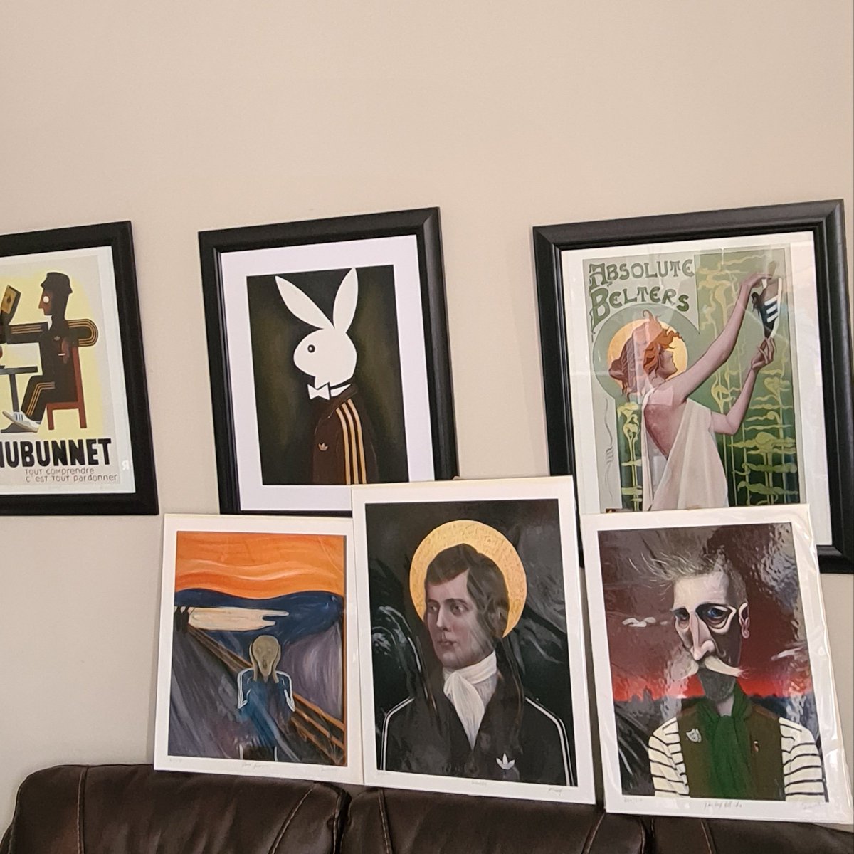 Picked up a few more <a href="/Rossmuir_Art/">Ross Muir</a> prints this week for my bday to add to the collection! #scottish #thevale #art