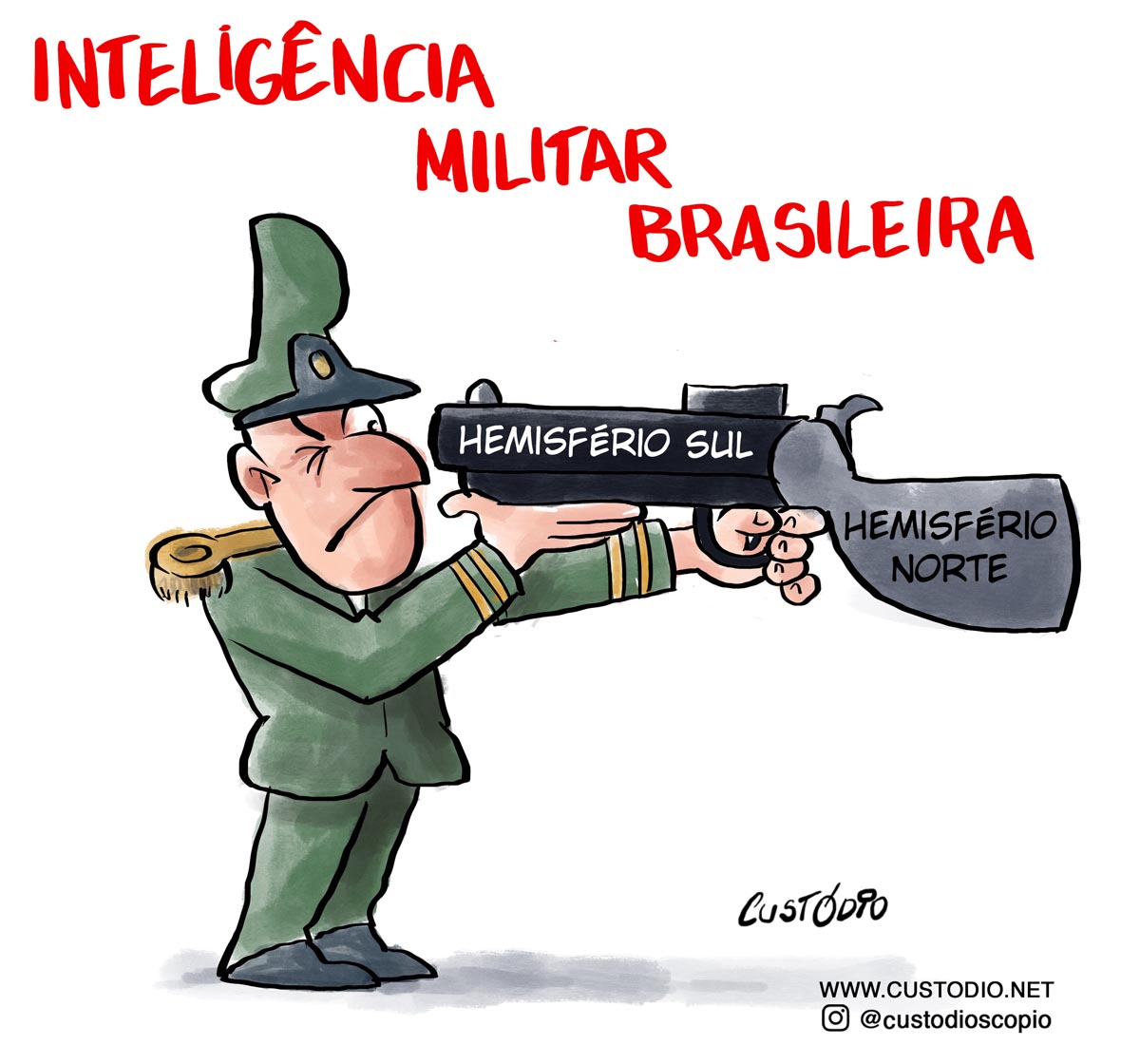 Custódio cartunista on X: "Inteligência militar... #HemisferioNorte #charge #charges #ministeriodasaude #Militares #nordeste #covid19brasil #COVIDー19 #inverno #coronavirus #governo #brasil #política #charges #poder https://t.co/aTFeshDbrI" / X