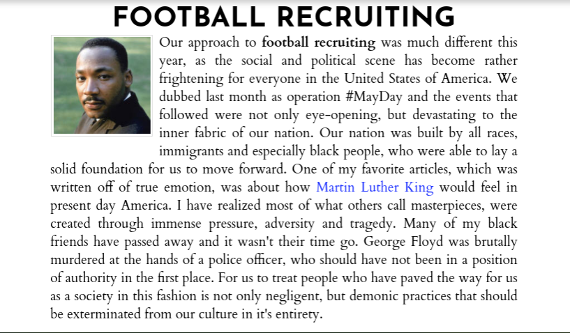 CollegeFBToday's tweet photo. TOP FB RECRUIT RANKINGS AT COLLEGE FOOTBALL TODAY - OPERATION JUNE BUG

#Egyptian #Schrab #CollegeFootball https://t.co/iOVBfbIjBn