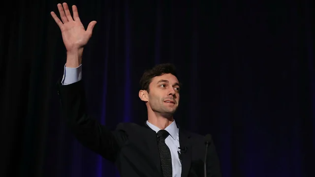thehill's tweet photo. JUST IN: Jon Ossoff to challenge David Purdue after winning Georgia Democratic primary https://t.co/Ehv6dCMfqh https://t.co/ih6M8DBJXF
