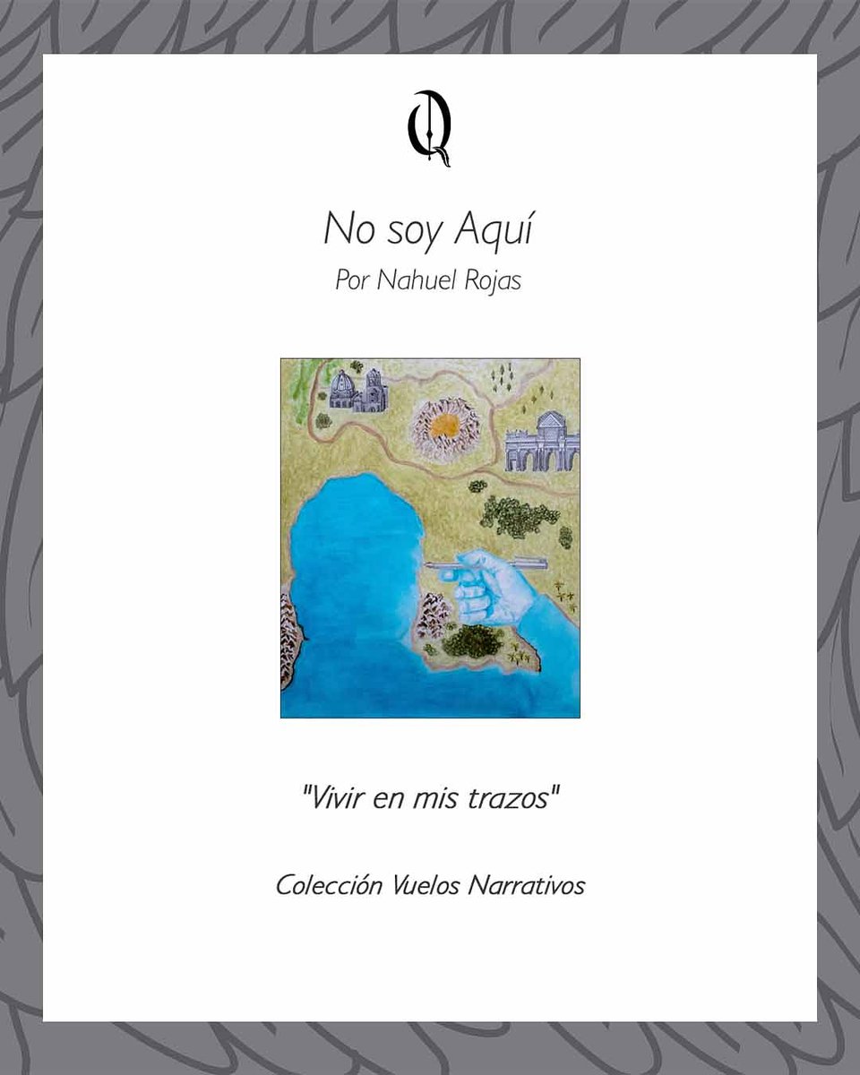 VueloQ's tweet photo. Con amor presentamos No soy aquí por @nahuelgr7, el primer libro de la colección vuelos narrativos.
Próximamente en nuestra tienda virtual
Ediciones Vuelo de Quimera
Colección Vuelos Narrativos
Facebook: Vuelo de Quimera
Twitter: @vuelodequimera
Quimera.editoras@gmail.com https://t.co/VX8aXvOIo6