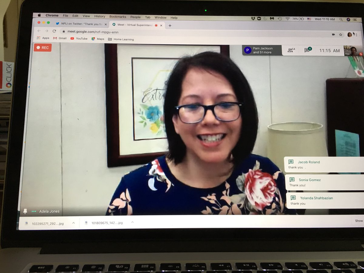 almaelissa's tweet image. .@jonesadela_susd, you are a remarkable superintendent and leader! This was a thoughtful Virtual Superintendent Forum. #SUSDmoment #Planning #SafteyFirst #ParentFeedback #ReopeningSchools