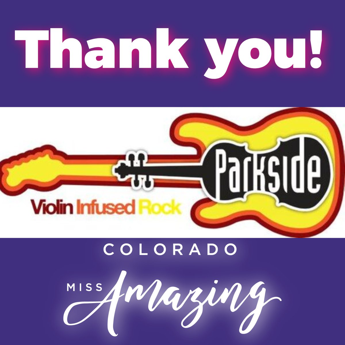 COMissAmazing's tweet photo. Thank you to our Shining Star #sponsor, Parkside Band!

https://t.co/sg9IQLGA3I

#comissamazing #missamazing #colorado #inclusion #specialneeds #empoweringwomen #disability #community  #accessibility #handicap #support #business #thankyou https://t.co/emvZBRa1MB