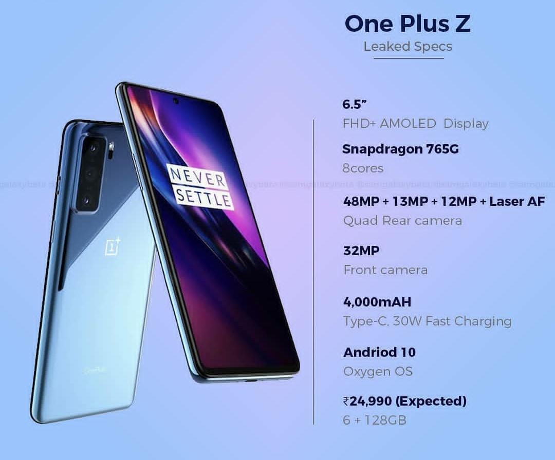 liderAndroide's tweet image. Filtrado por completo el #OneplusZ antes de su eminente presentación en julio