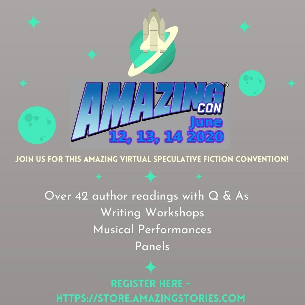 ing3nu's tweet photo. Hey folks! I have the privilege of being a Guest Star at the inaugural, virtual #AmazingCon this year! It is free to attend, and you can catch me reading from my upcoming novel, Nucleation. https://t.co/PgoZc0X1Ns