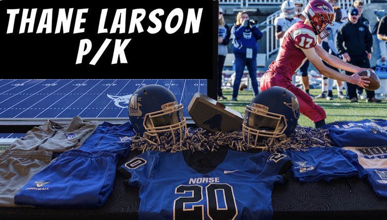 LutherFootball's tweet photo. Our #ColoradoConnection continues to grow with these 4️⃣ #NewNorse studs! 🏔 

@QB_Romeo 
@BrysonMiller76 
@ThaneLarson 
&amp; Lundeby https://t.co/r5zAsdliXe