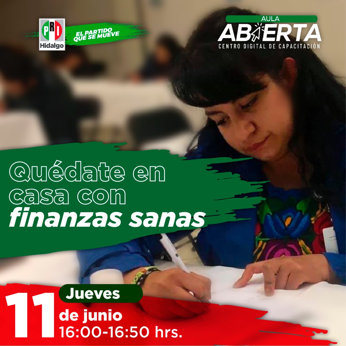 cdeprihidalgo's tweet photo. #EnCasaPeroEnMovimiento, continuemos capacitándonos este jueves 11 de junio. Inscríbete en el #AulaAbierta que te ofrece #ElPartidoQueSeMueve.

👨‍💻Link: https://t.co/4FTJKpAL4n👩‍💻 https://t.co/JpL27oxQY6