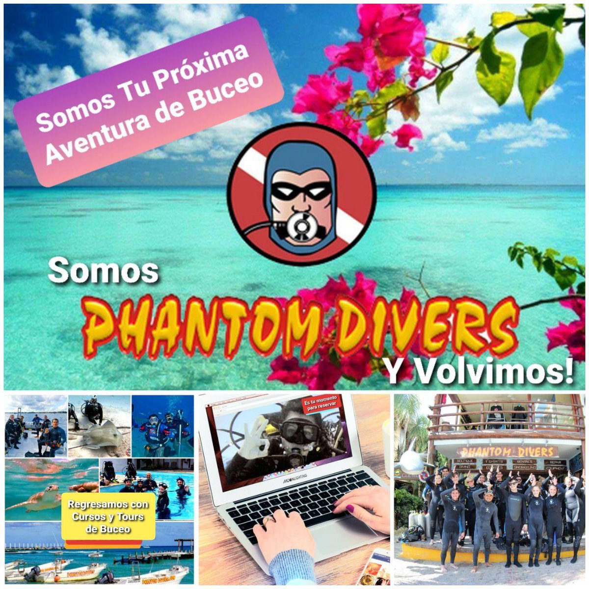 phantomdivers's tweet photo. Disfruta de la mejor experiencia de buceo en el Caribe Mexicano +info +529842776507 https://t.co/4E5XfzTRUU