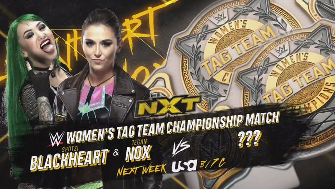 Tegan Nox And Shotzi Blackheart To Challenge For The Women's Tag Team Titles