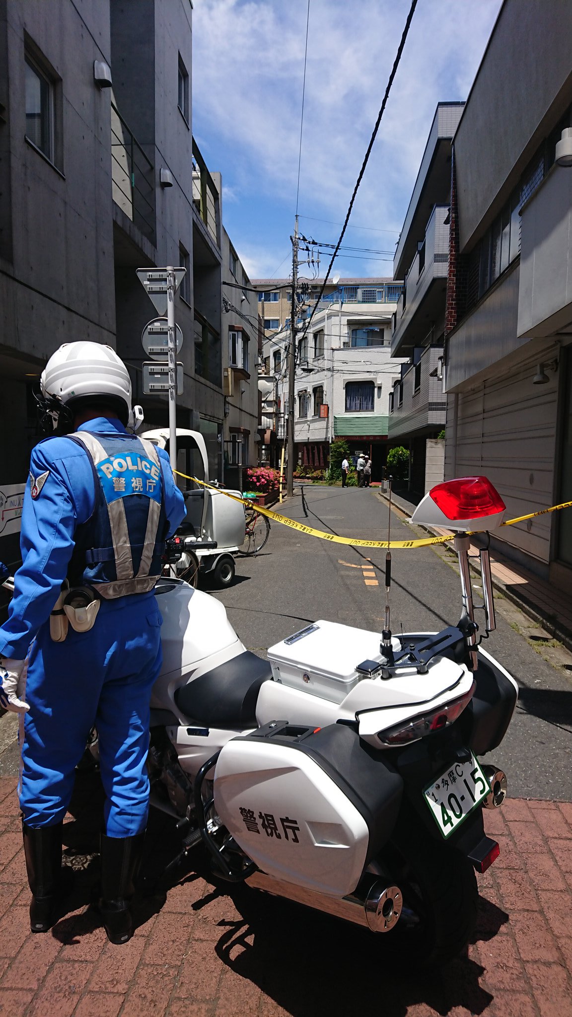 清瀬市松山の殺人未遂事件の現場画像