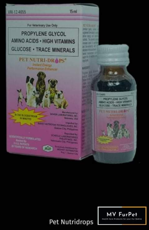 MVFurPetHub's tweet photo. Pet Nutridrops, 15ml
Propylene Glycol, Amino Acid, High Vitamins, Glucose, Tracce Mineral https://t.co/23JDopCIb2