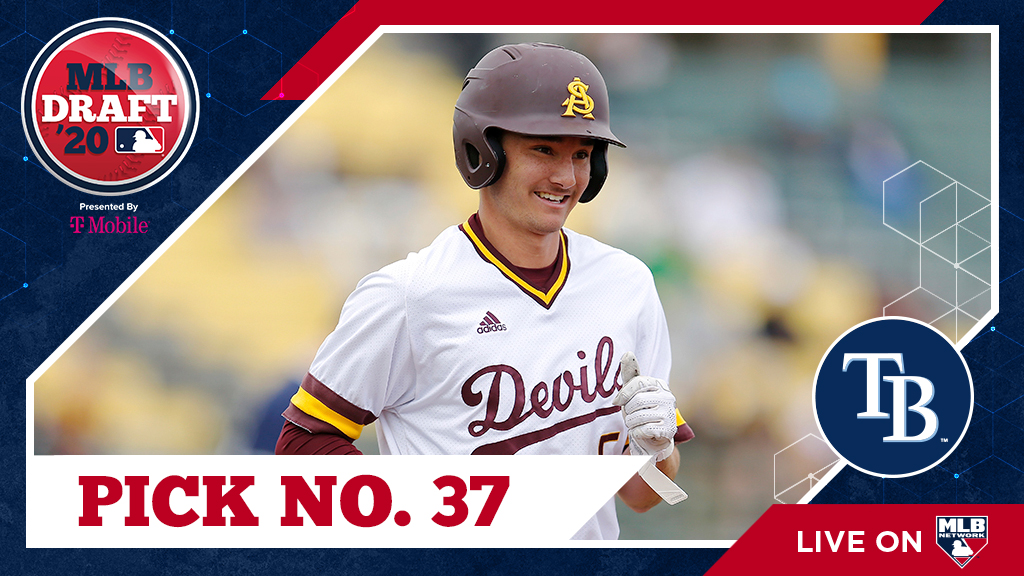 MLBDraft's tweet photo. With the 37th overall pick of the 2020 #MLBDraft, the #Rays select @ASU_Baseball SS Alika Williams, No. 40 on the Top 200 Draft Prospects list: https://t.co/zbODuimQNo

Watch live: https://t.co/cmm19LX2BQ https://t.co/mCGvNRVTf7