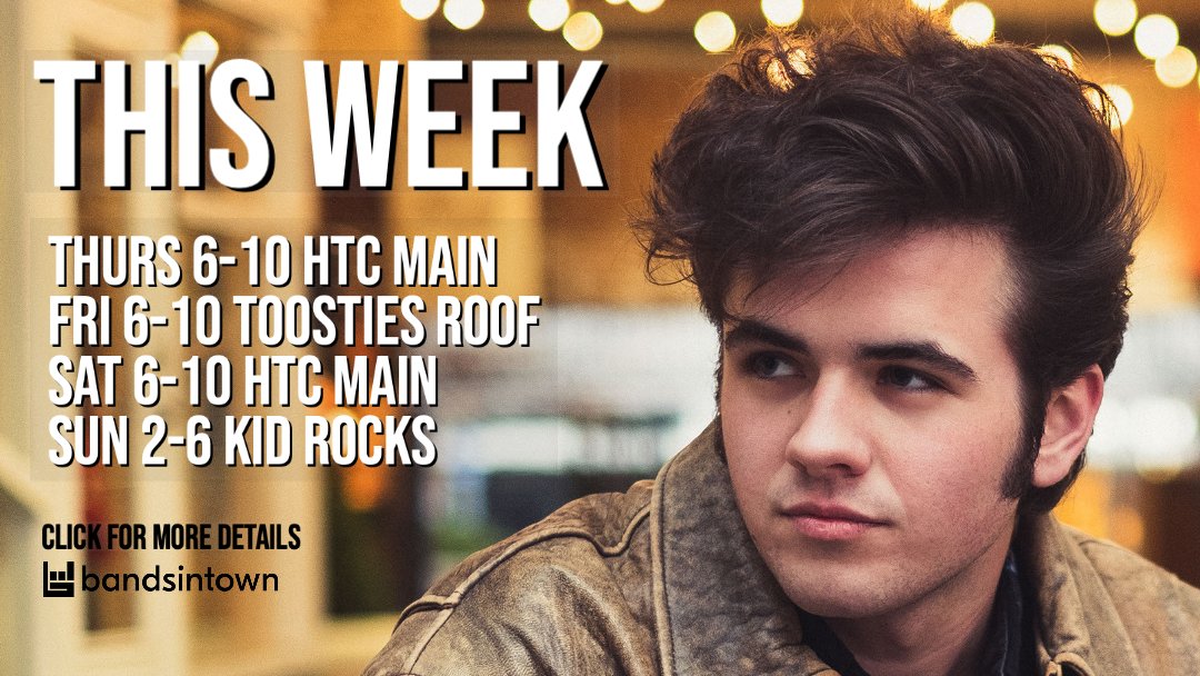 JacksonCapps's tweet image. Join us on Lower Broadway for some live music.⠀

This week's shows:⁠⠀
Thurs, June 11 || Honky Tonky Central Main || 6-10pm⁠⠀
Fri, June 12 || Tootsie’s Roof || 6-10pm⁠⠀
Sat, June 13 || HTC Main || 6-10pm⁠⠀
Sun, June 14 || Kid Rocks Main || 2-6pm⁠

bnds.us/au1bp6