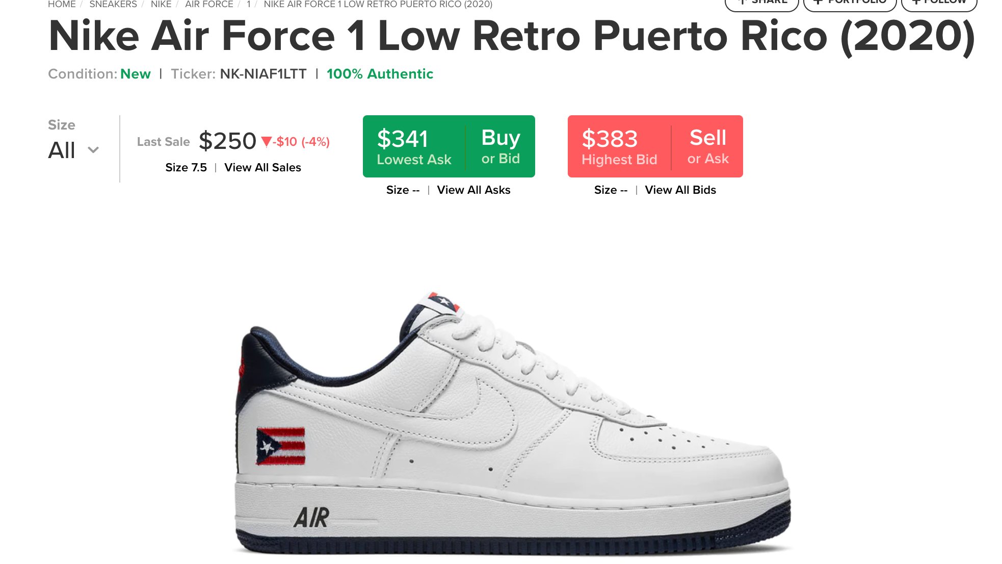 Nike with sales puerto rican flag