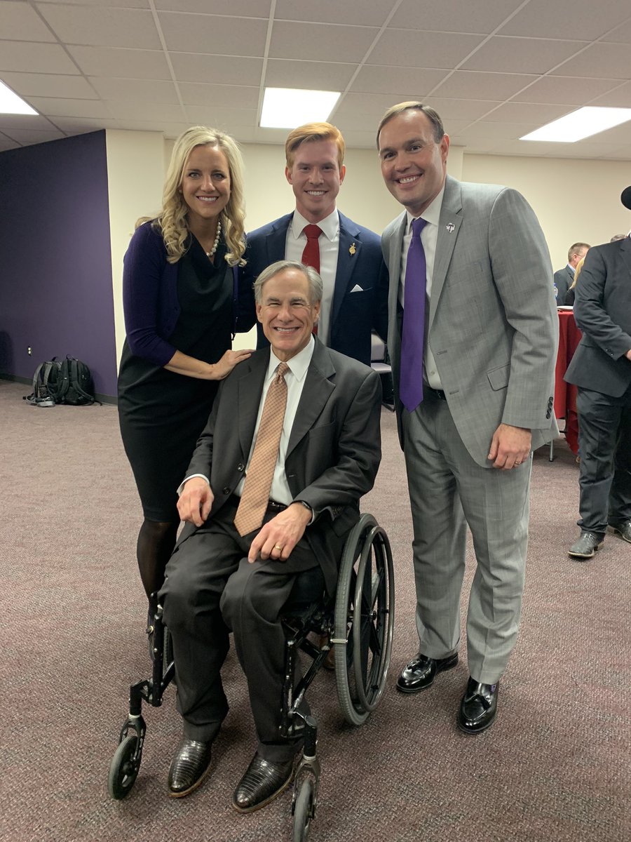 TarletonPrez's tweet photo. Today @GovAbbott appointed our own @TarletonState SGA Prez @Cahlen_Cheatham as the @tamusystem 2020-21 Student Regent. We are so very proud of him. He will represent all students from across the entire system very well! https://t.co/U1NZUMlAyU
