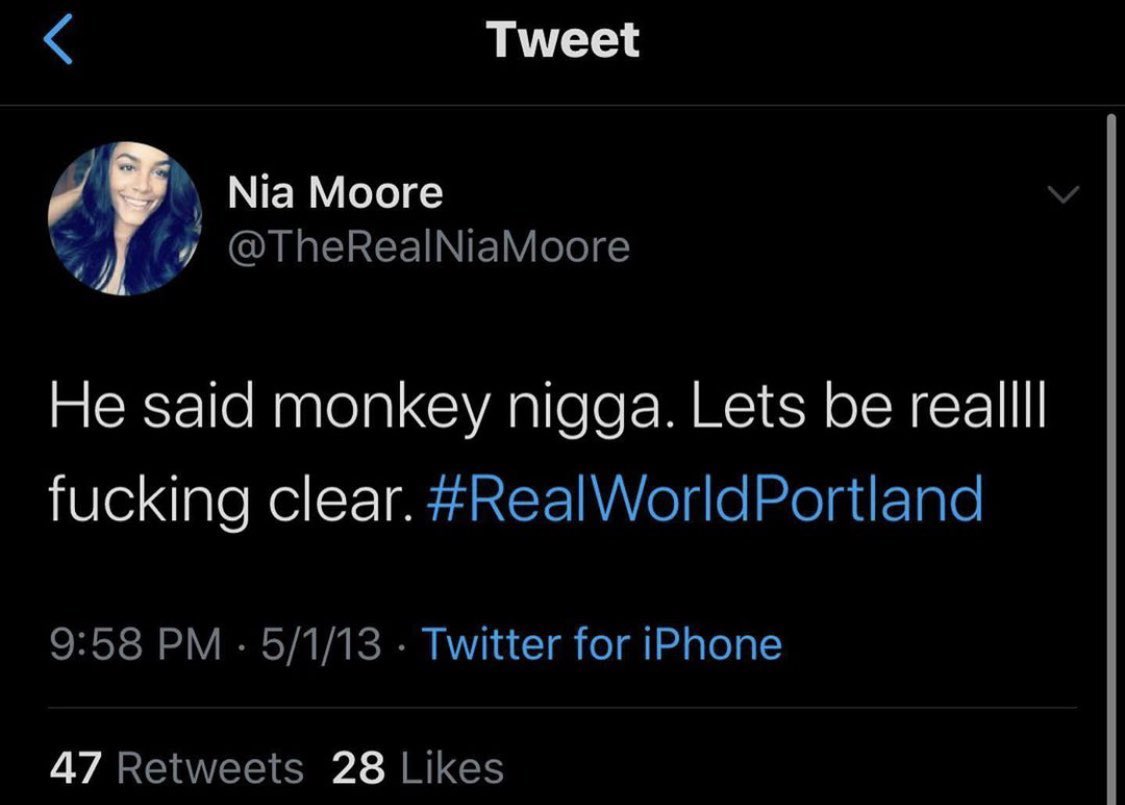 Nia Moore (the cast member Jordan was acting racist with) confirms what he was saying in the above clip as he was walking off.