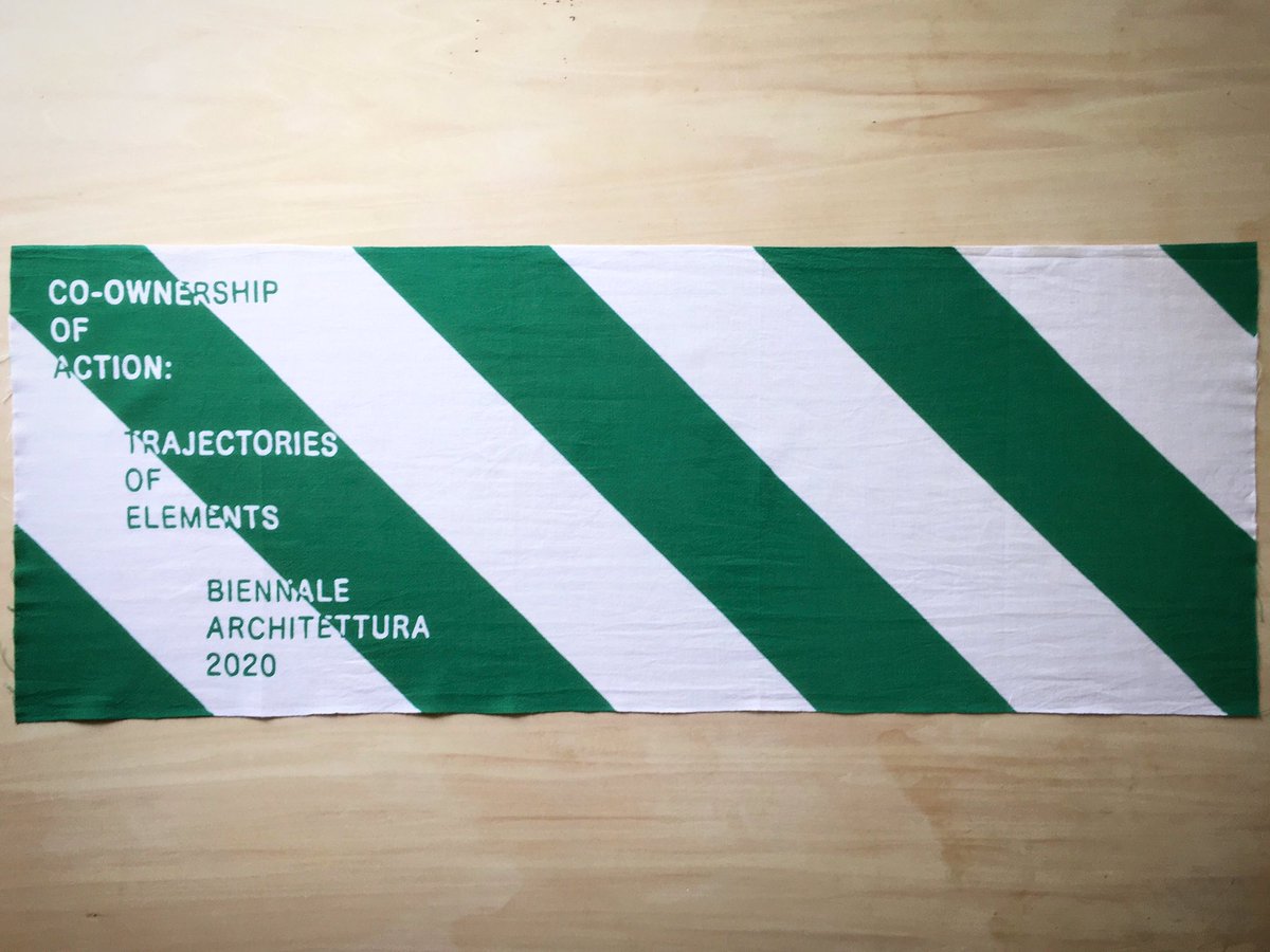 kadowaki_kozo's tweet image. ヴェネチア・ビエンナーレ国際建築展日本館展示のオリジナル手ぬぐい。長嶋りかこさんのデザインで協賛企業のかまわぬさんにつくっていただきました！最高。 #vba2020jp