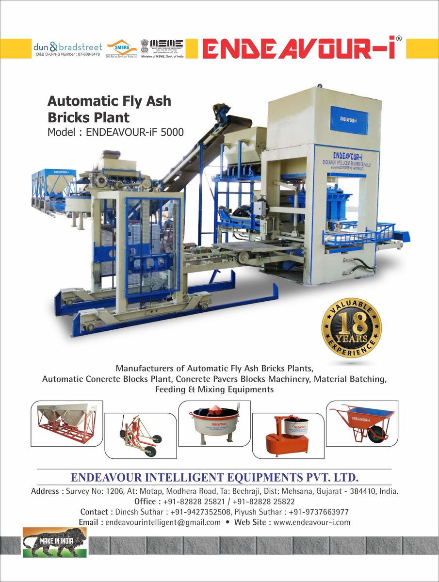 endeavour_i's tweet photo. No German... No Chinese... ENDEAVOUR-i Machines are Completely Designed &amp; Manufactured in INDIA.

#flyashbricksplant
#flyashbricksmachine
#flyashbrickplant
#flyashbrickmachine
#flyashbricksmakingplant
#flyashbricksmakingmachine
#flyashbrickmakingplant
#flyashbrickmakingmachine https://t.co/m05mjTAR1X