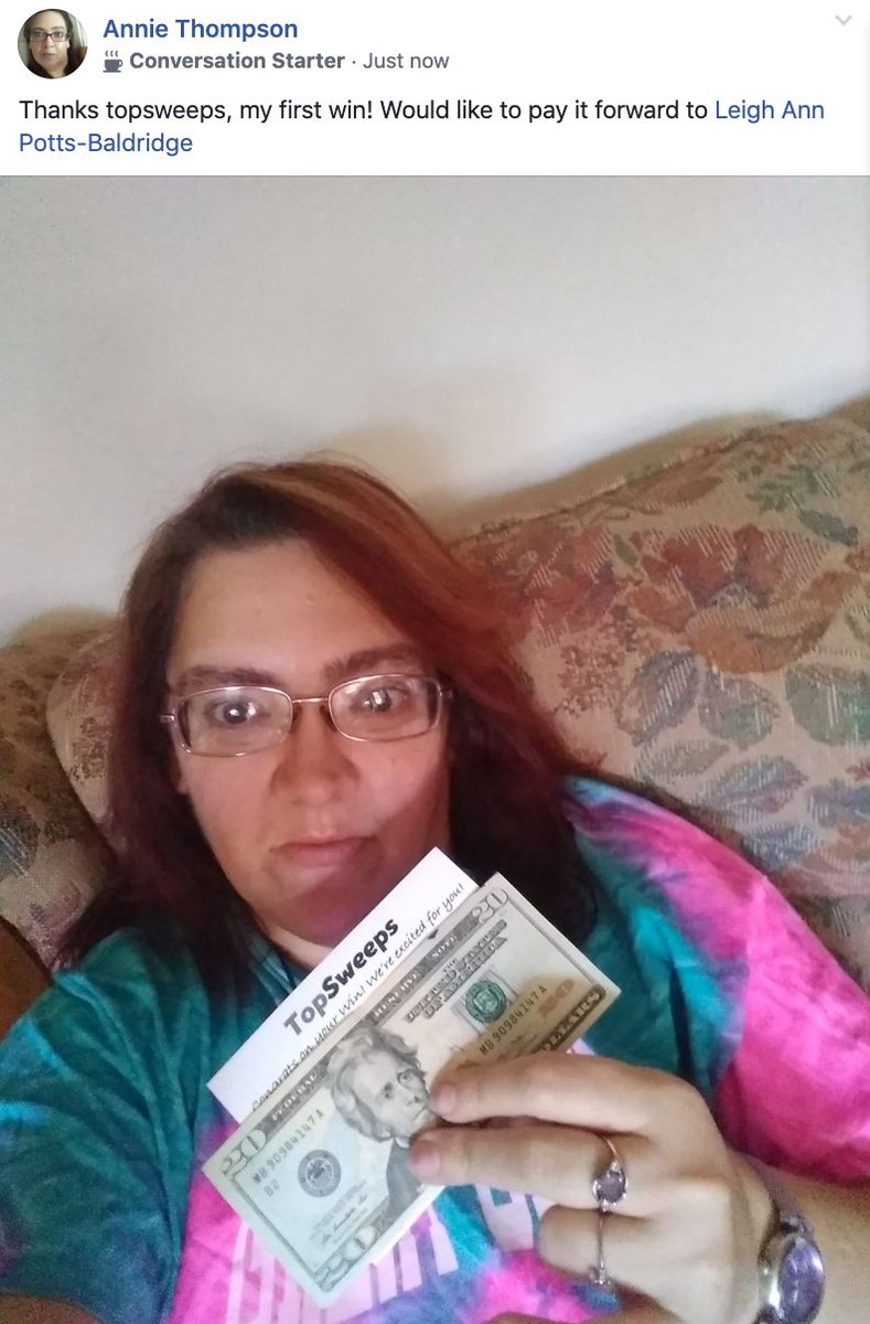 topsweepsprize's tweet photo. WOOOOP WOOOOP! Cash giveaway!!! 😆

Enter here 👉🏼 https://t.co/QrYcKNu5e7

#TopSweeps #CashGiveaway #CashSweepstakes #TopSweepsWinner https://t.co/QG3K8oR1ti