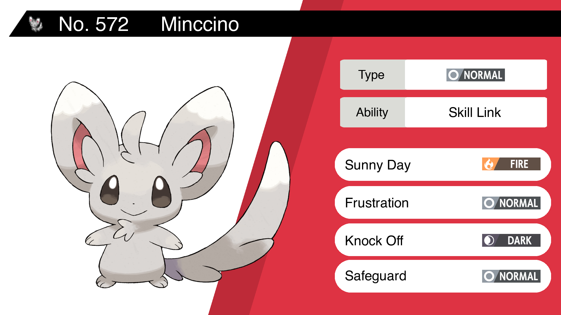 Random Pokemon Bot on X: &ldquo;Minccino Ability: Skill Link Moves 