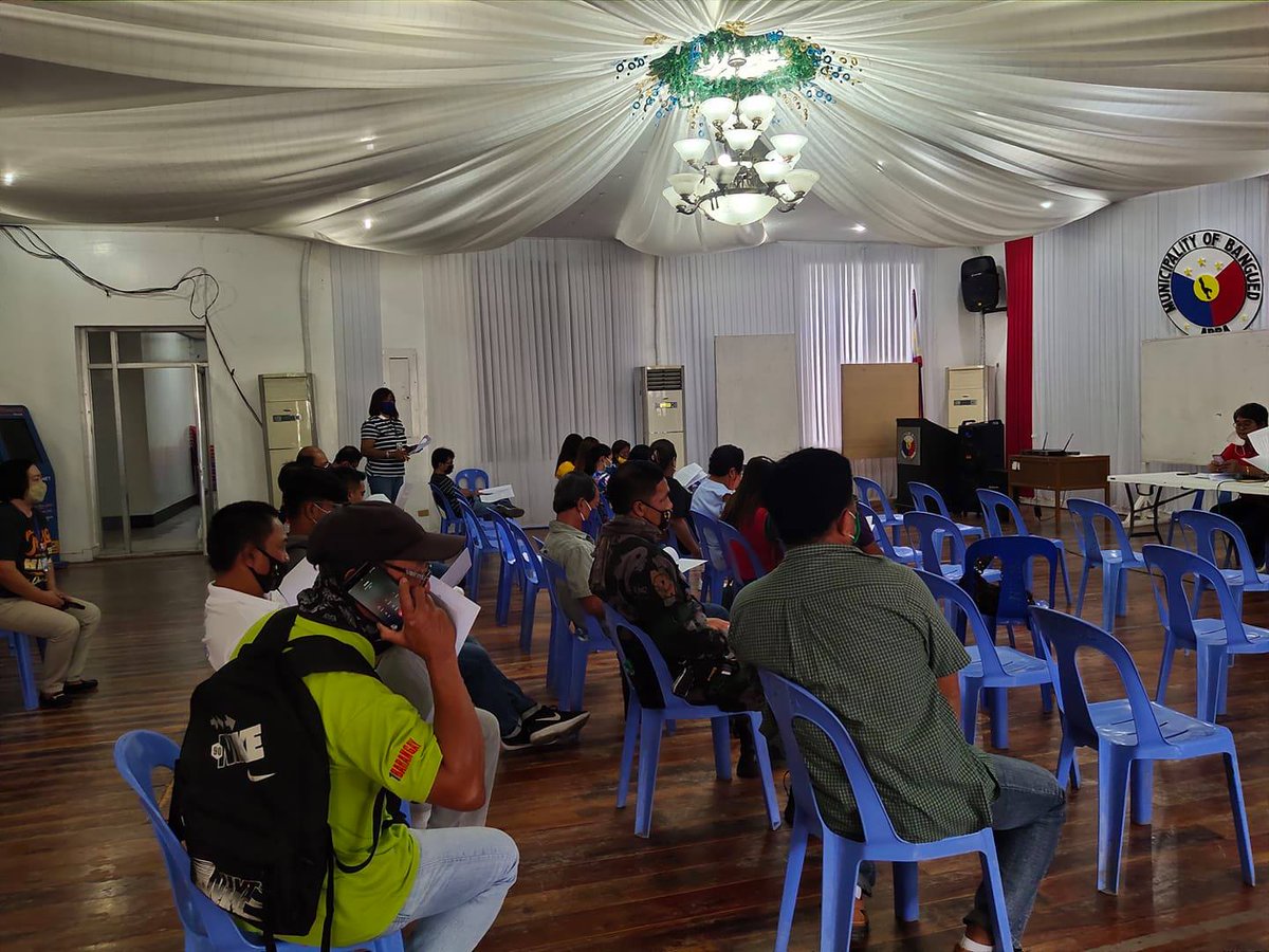 Under the supervision of PCPT NOEL P. BAGTUNA, OIC of Bangued MPS, personnel of Bangued MPS led by PLT PAUL POTECTANT with the Dep't heads of Municipality Bangued attended the MPOC meeting.
#PNPKakampiMo
#StakeholderSupport
#MPOCMeeting