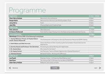 SJMcDonn's tweet photo. My friend, my colleague and inspiration @PeteDJohnson is presenting at my conference. Absolute honour to stand alongside him, to inform others what it is like to be bereaved by suicide, in order to help others. Please RT.
https://t.co/oJCQEerRn2 https://t.co/wrYHGweqei