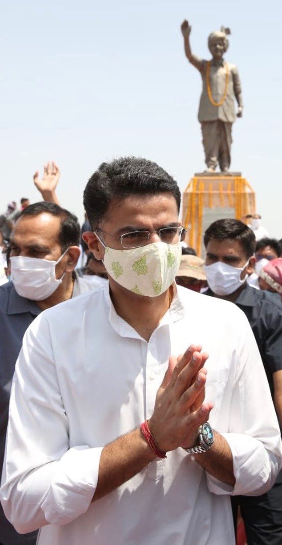 SachinPilot's tweet photo. Paid homage to my late father at his samadhi in Dausa,where he breathed his last this day 20 years ago.
If people remember you fondly and with respect, after you’re long gone - that is life’s greatest achievement.
I can feel his presence everyday. 
I miss him everyday. https://t.co/dQO7v5ZjjL