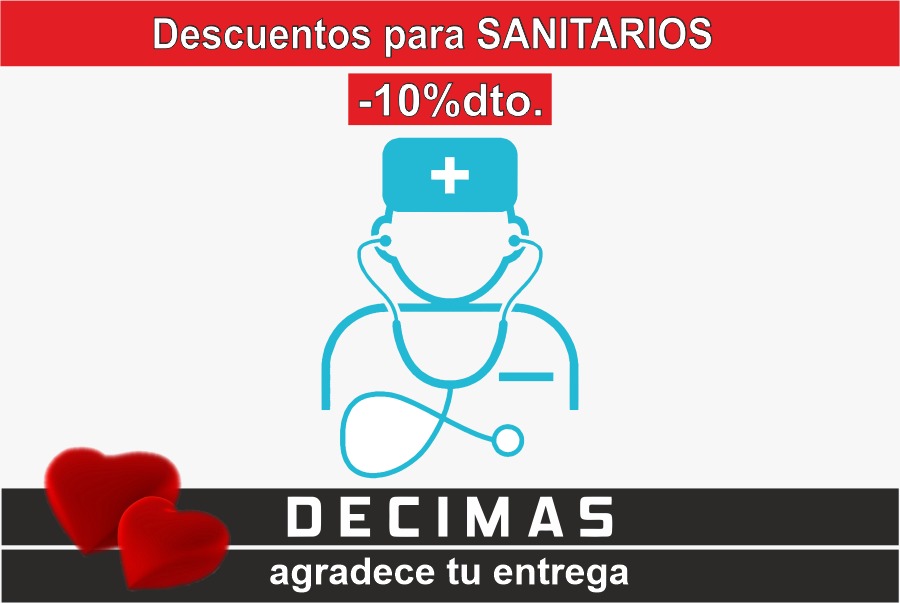 #DECIMAS premia con #descuentos especiales a todos los #sanitarios por su incondicional entrega en estos difíciles momentos.