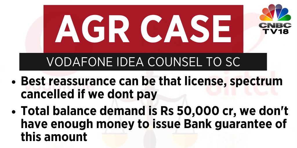 AGR Case Vodafone Idea counsel tells the apex court, can't secure a