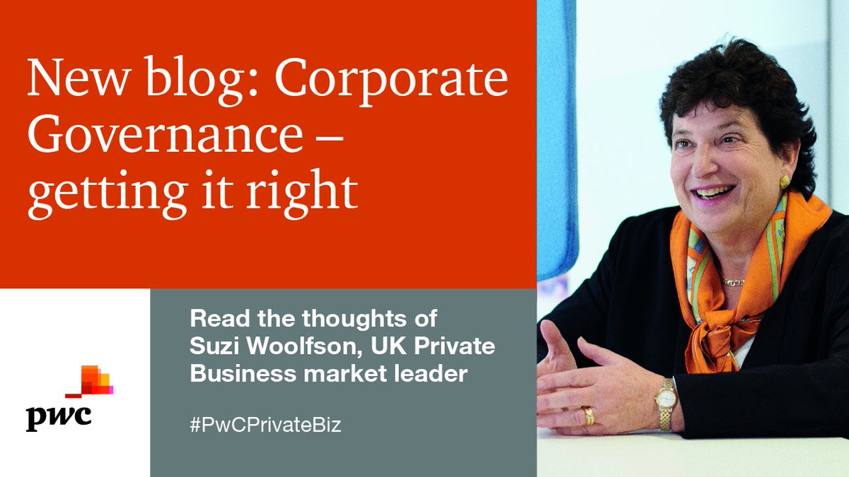 Neil_Philpott's tweet image. Struggling to get to grips with #CorporateGovernance? Keen to know what good Corporate Governance looks like? Read the thoughts of @SuziLDavis in this #PwCPrivateBiz blog - bit.ly/CGWebcastBlog